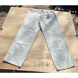VINTAGE ENYCE Clothing Jeans Straight Denim Pants Men's Beige SIZE 36‎ HONGKONG